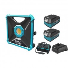 Dedra Set Lampa cu Led SAS+ALL cu 2 acumulatori 18V 4.0Ah incarcator 60W si geanta Dedra Set Lampa cu Led SAS+ALL cu 2 acumulatori 18V 4.0Ah incarcator 60W si geanta